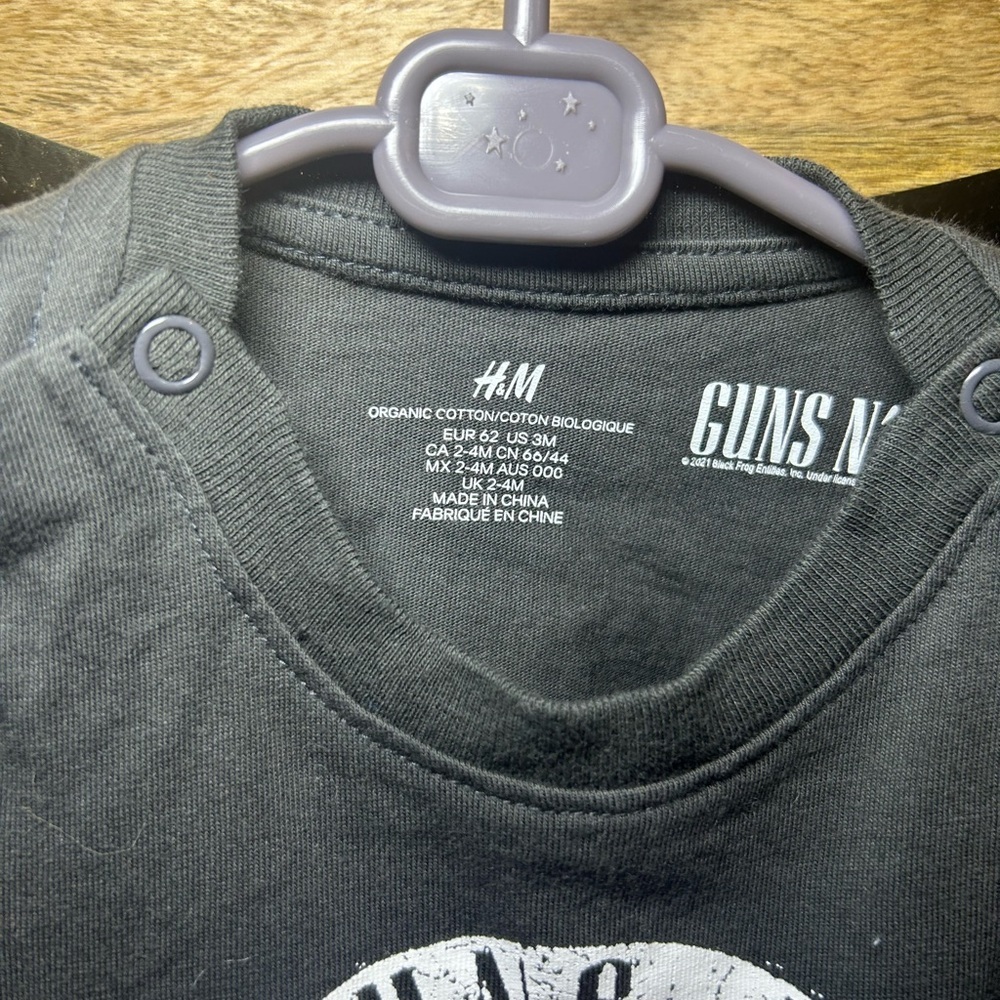 H&M Charcoal Guns N' Roses Graphic Tee - Picture 4 of 6
